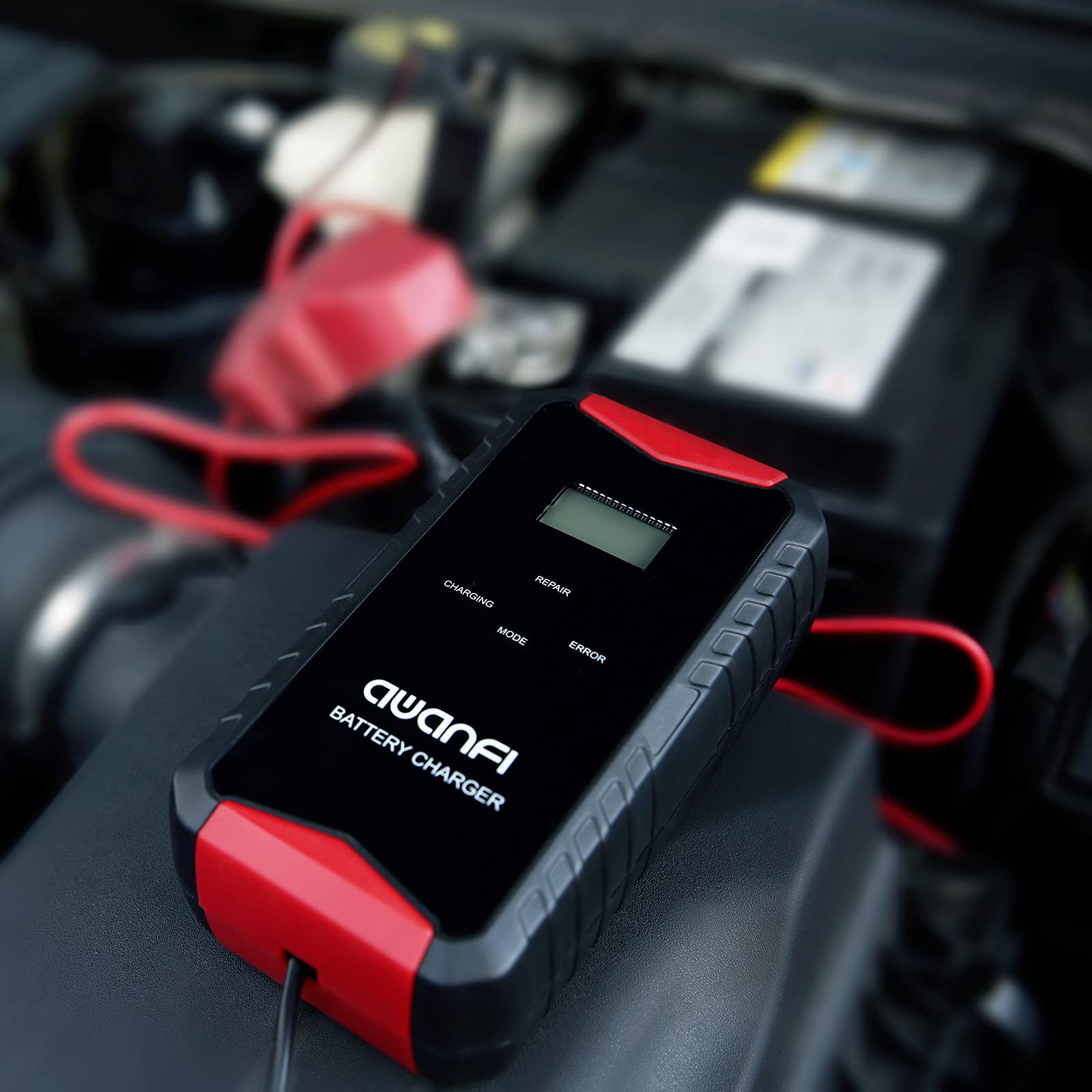 Car Battery Charger, AWANFI 6V/1.2A 12V/5A Automatic Smart Car Battery