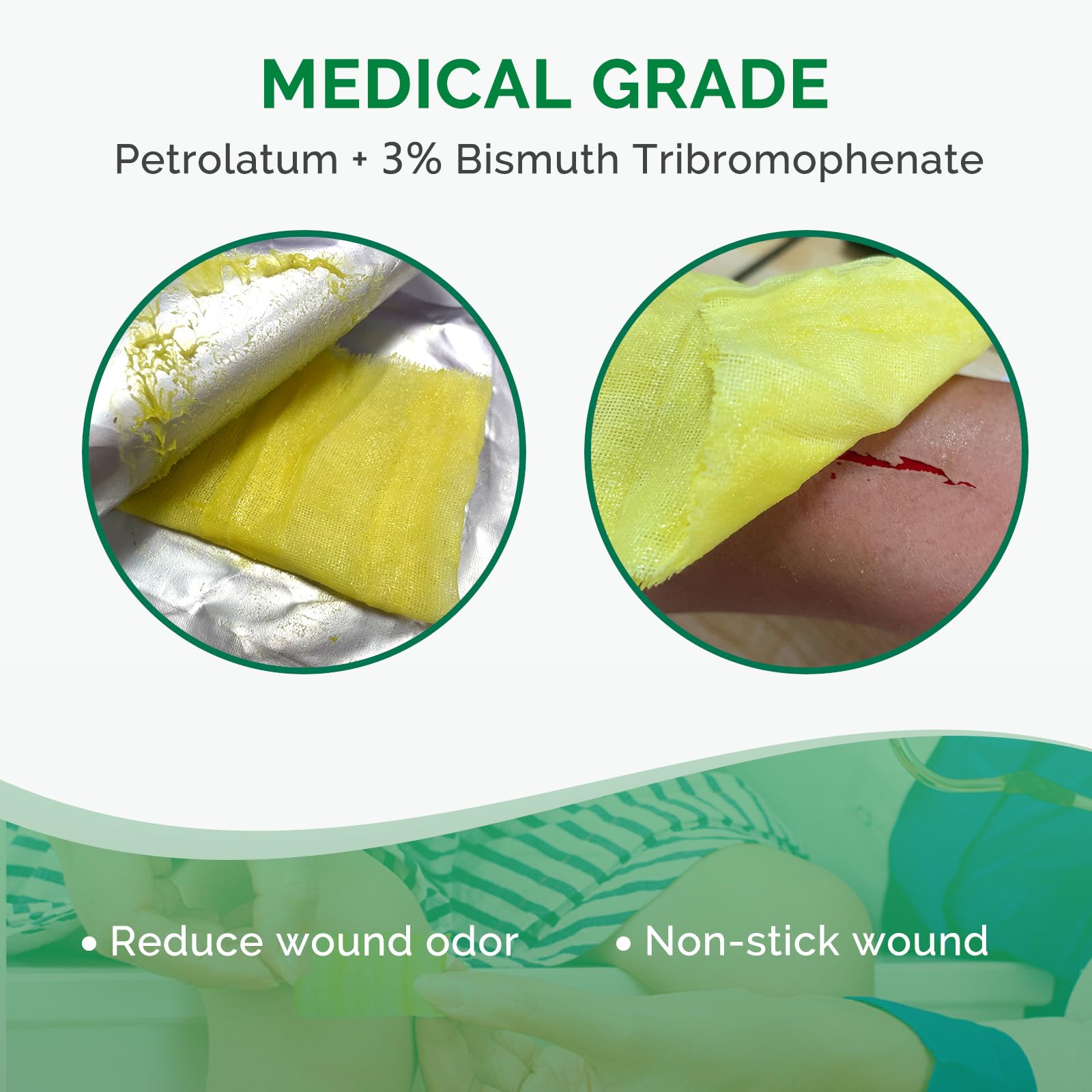 green mesh wound dressing Cutimed Sorbact