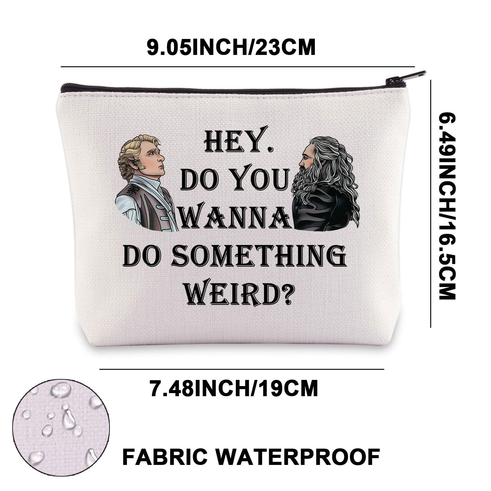 JNIAP OFMD TV Show Makeup Bag Stede And Edward Gifts Hey Do You Wanna Do Something Weird OFMD Merch Pirate Comedy TV Show Gift (Do Something Weird)