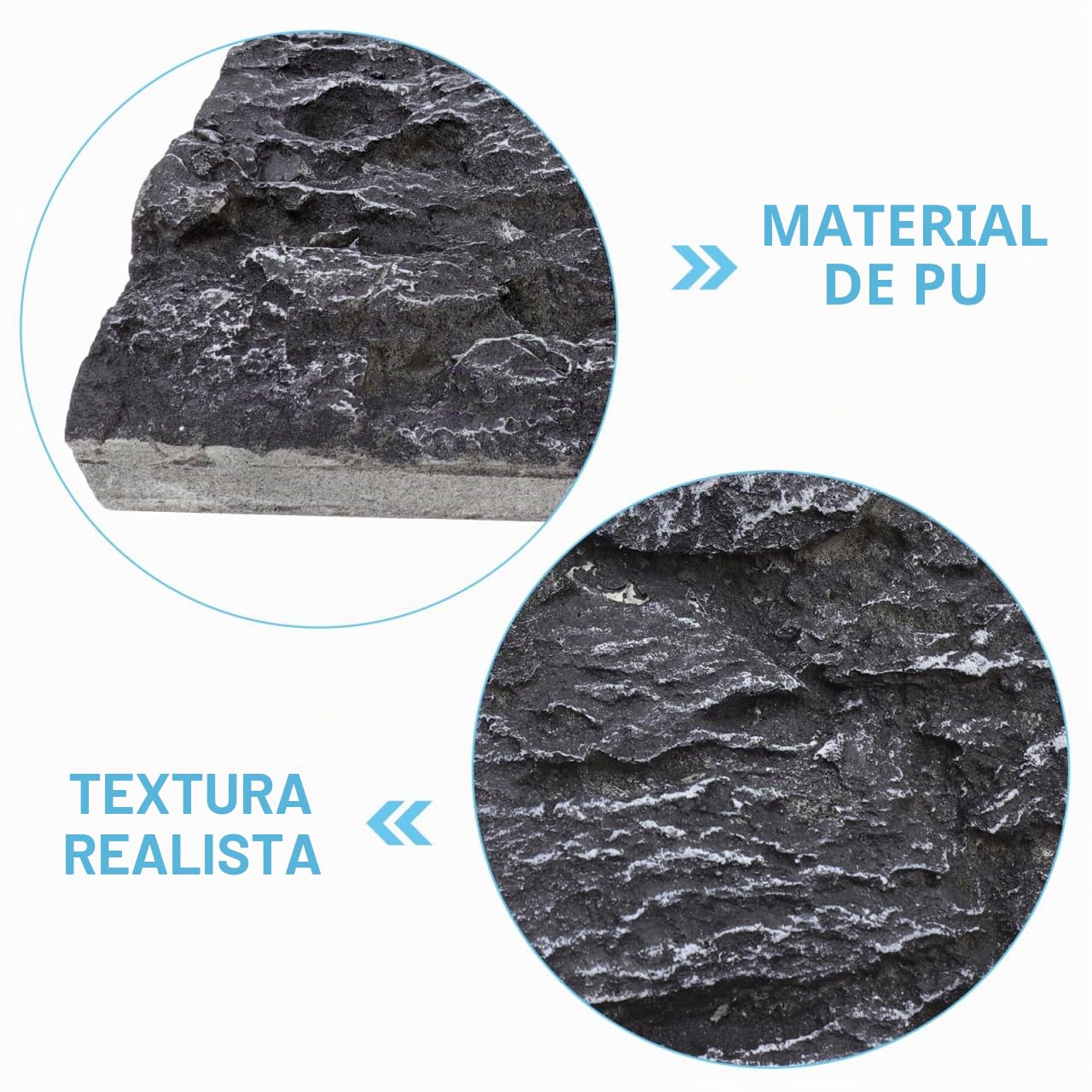 POPETPOP Fondo De Terrario 3D para Reptiles Panel De Roca Realista Ligero Fácil De Instalar para Acuarios Hábitats De Serpientes Tortugas 17.32X11.81 Pulgadas