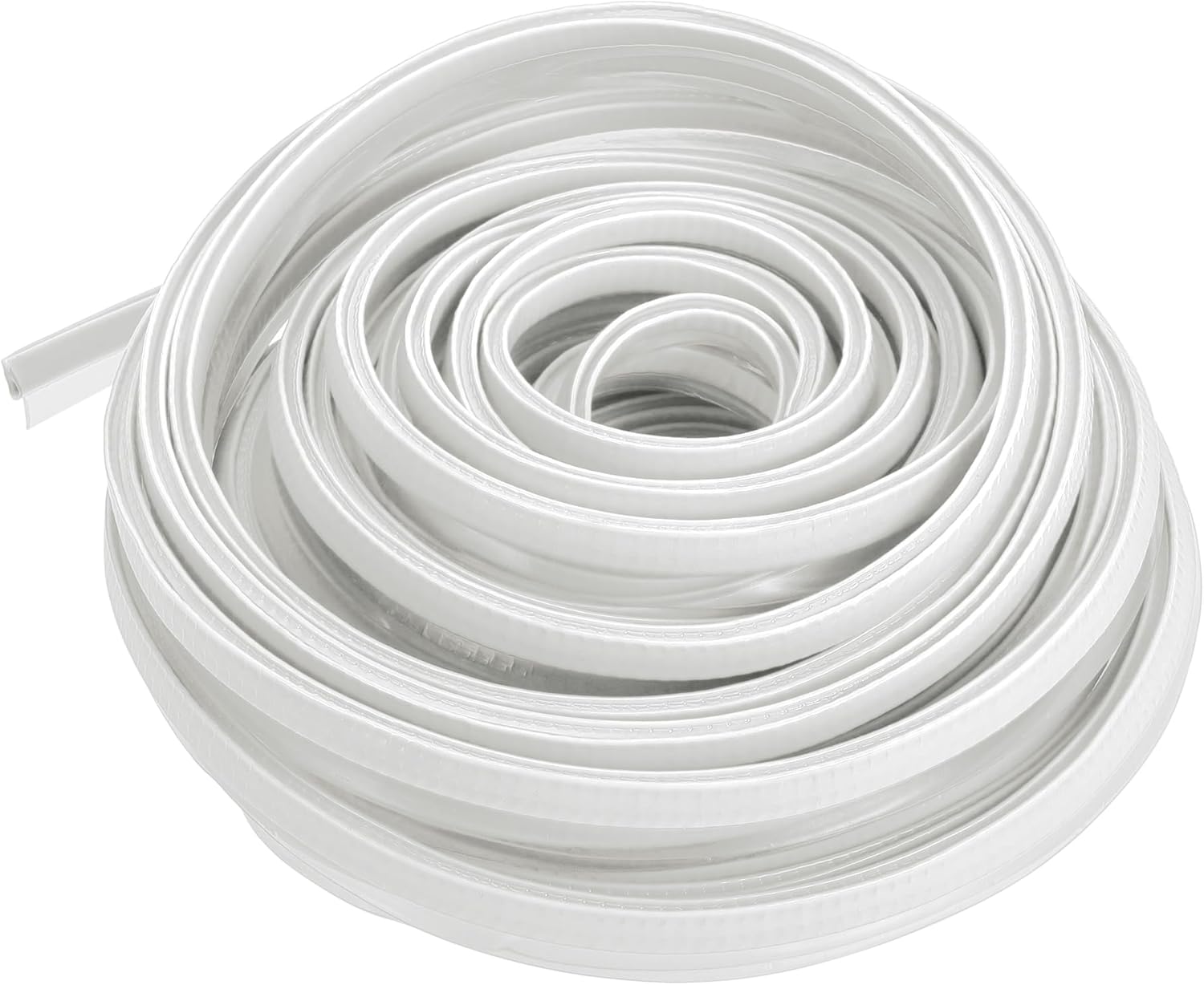 Motoforti Universal Car Door Edge Protective Sealing Strip U-Type Door Scratch Protection Guard, 49.21ft 15m, Anti-scratch Collision, Rubber, White