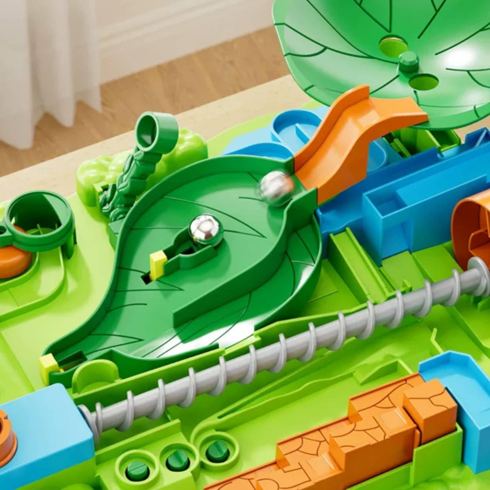 Gioco Aritmetico Gioco da Tavolo Biglie Puzzle Educativo Meccanica in Plastica per Competizione E Interazione Sociale Adatto per Bambini Casa Aula, Water Adventure