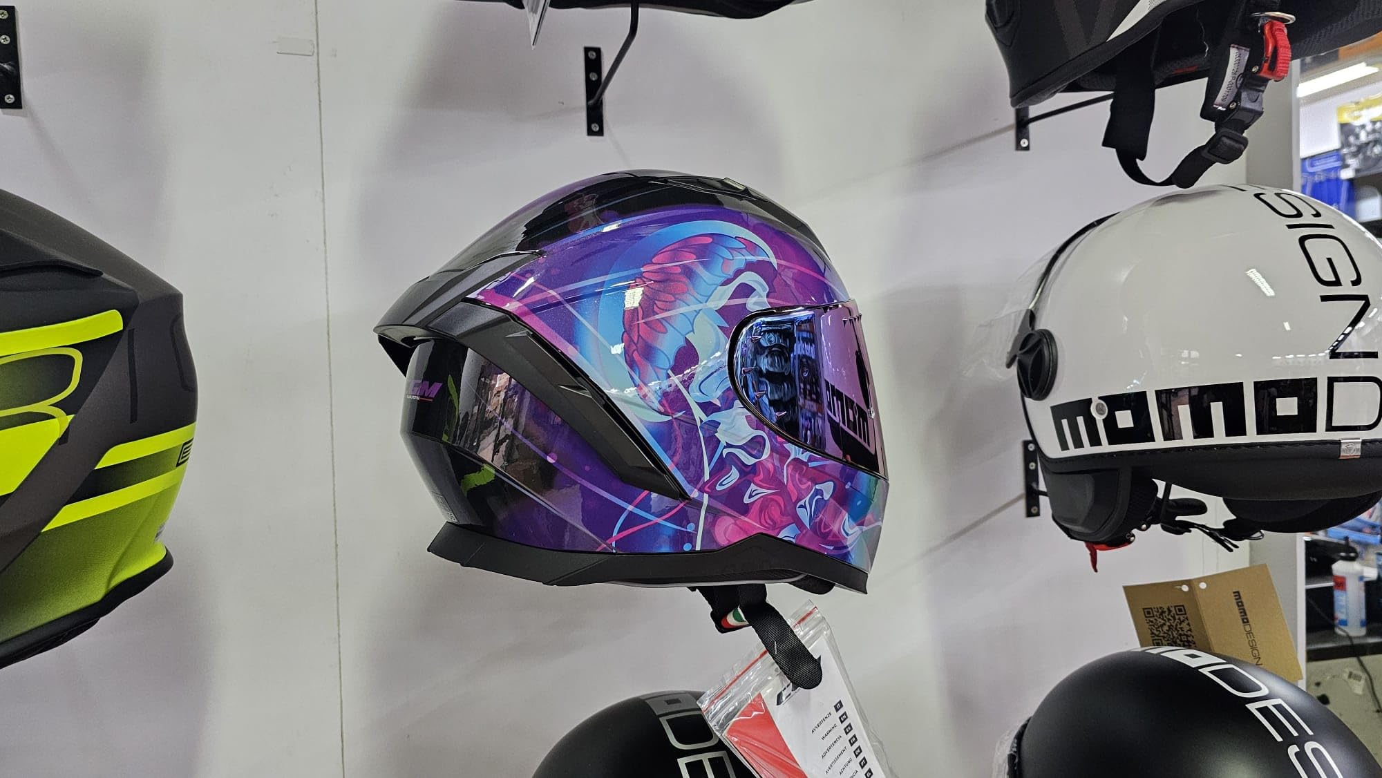Casco Integrale da Donna 311S Blast Viola con Visiera Iridium, Taglia S 55/56