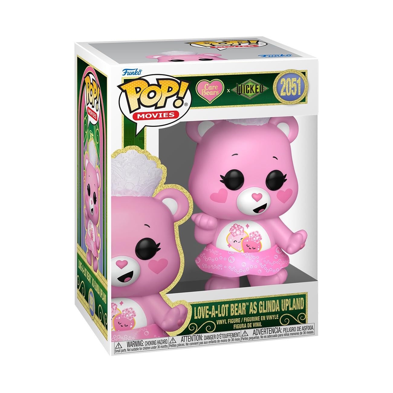 Funko POP! Movies: Wicked x Care Bears - Love a Lot Glinda - Collectable Vinyl Figure - Gift Idea - Official Merchandise - Toys For Kids & Adults - Model Figure for Collectors and Display
