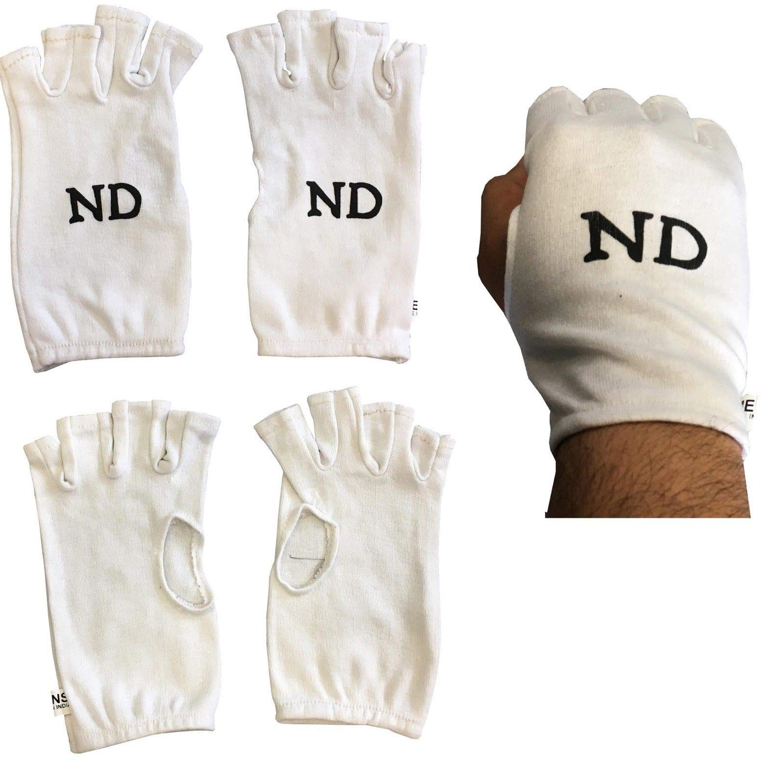 ND Sports Women's Fingerless Cotton Cricket Inner Gloves