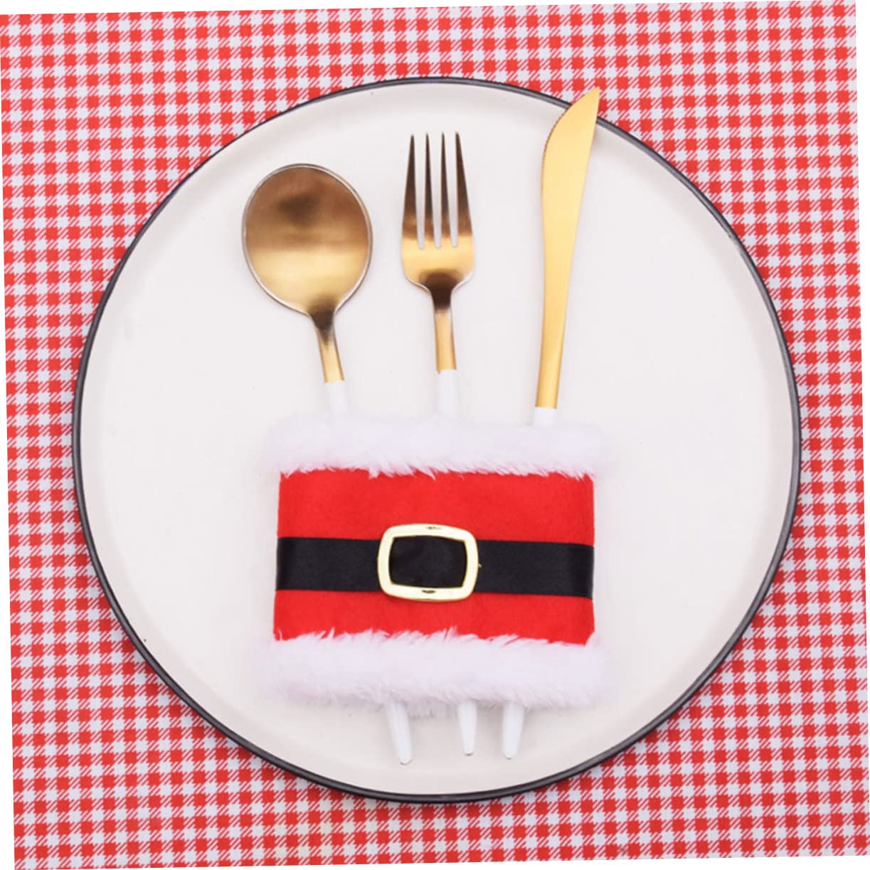 Cabilock 4 Set Portatovaglioli Natalizi Decorazione Tavola Festiva Pratici Fibbia Per Tovaglioli Per Feste Natale Per Ristoranti E Case 4 Pezzi*4
