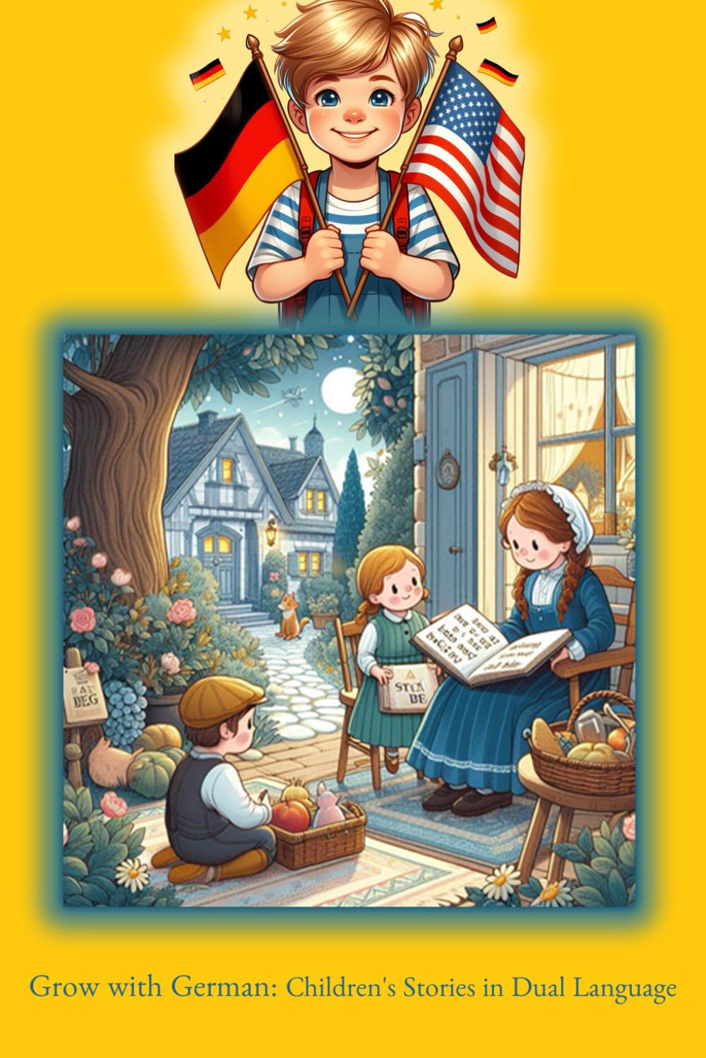 Grow with German: Children's Stories in Dual Language: Bilingual English-German Story Book for Fun & Learning ((Children learn German-Kinder lernen Englische))
