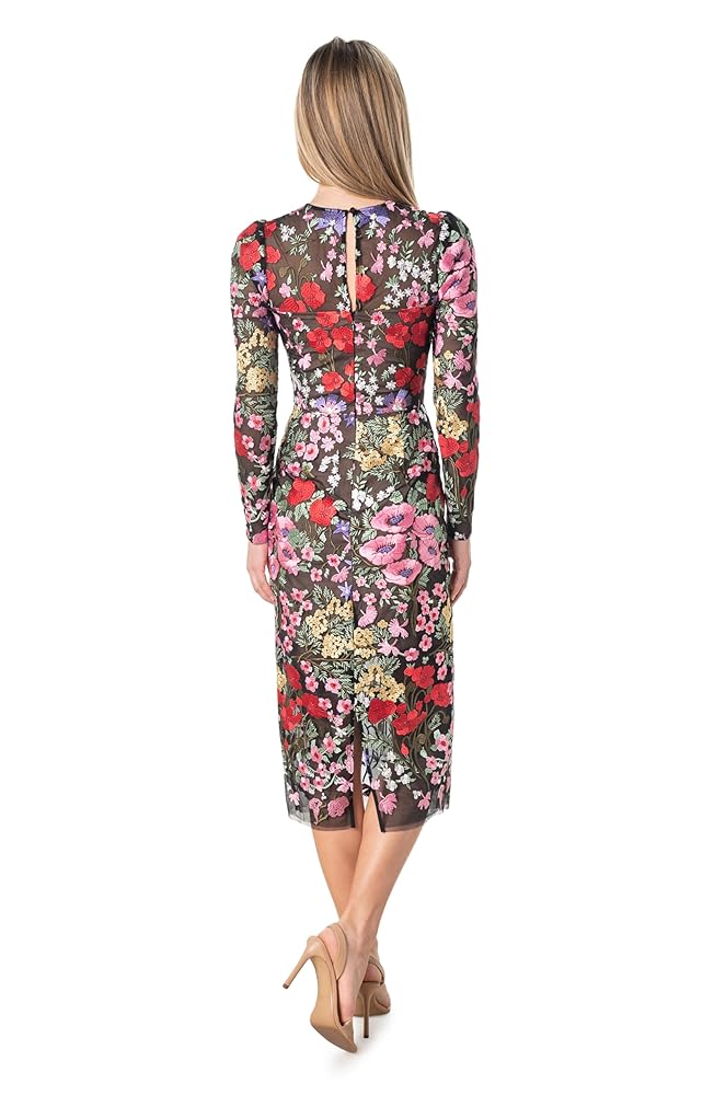 Amazon.com: Dress the Population Women's Sophia Embroidery
