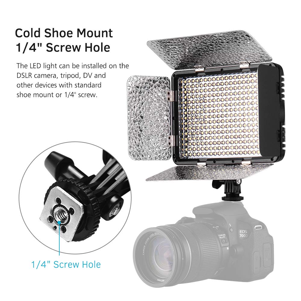 Regulowana jasność, panel świetlny wideo z 3 filtrami oświetlenia, migotanie - lampa fotograficzna pilot zdalnego sterowania kompatybilne kamery DSLR kamery