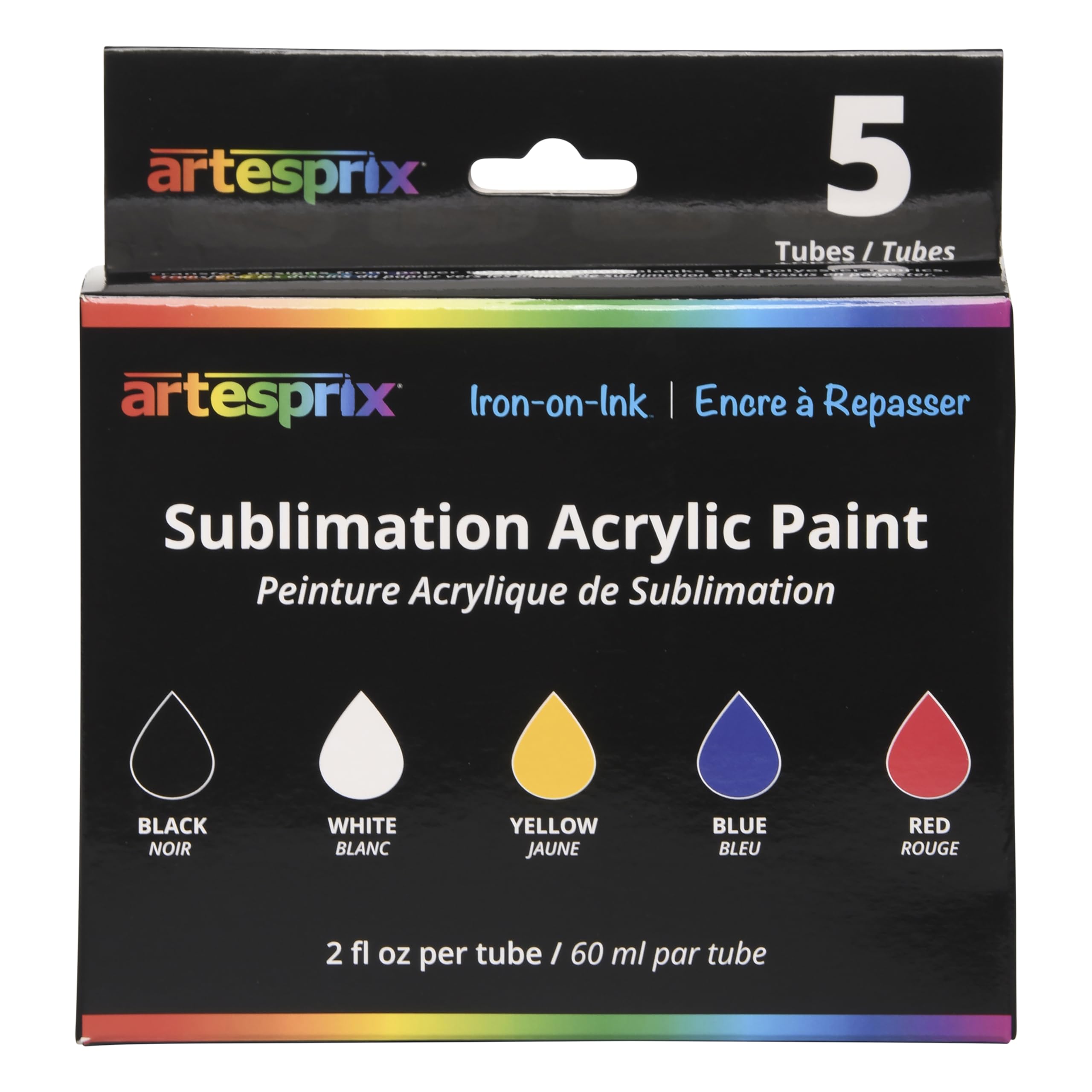 Artesprix Iron-on-Ink Sublimation Acrylic Paint Set