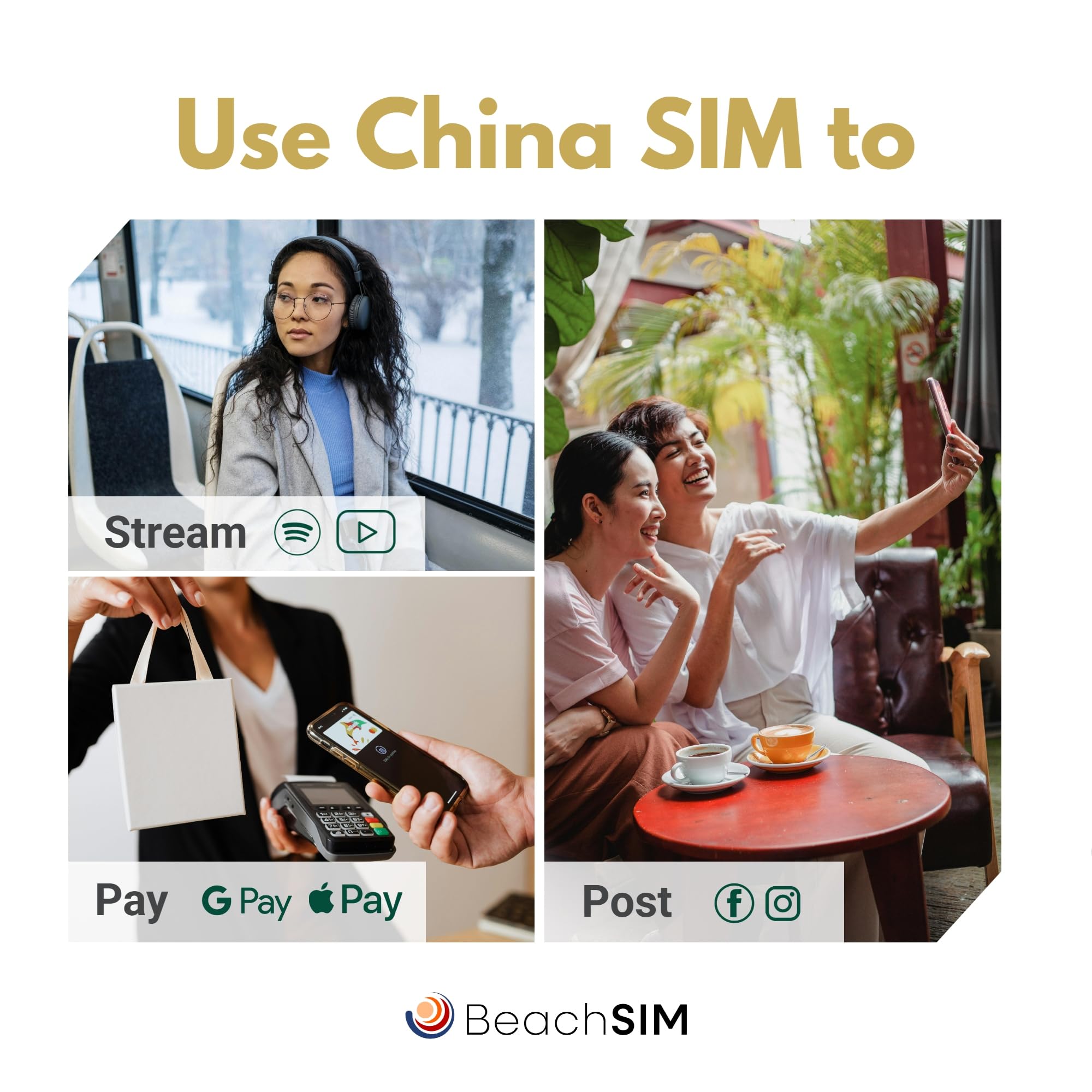 China SIM Karte 10GB 30 Tage. Uneingeschränkter Internetzugang für Google und Whatsapp; kein VPN erforderlich. 4G/5G-Netz. Nur Datennutzung. Funktioniert auf iOS- und Android-Geräten.