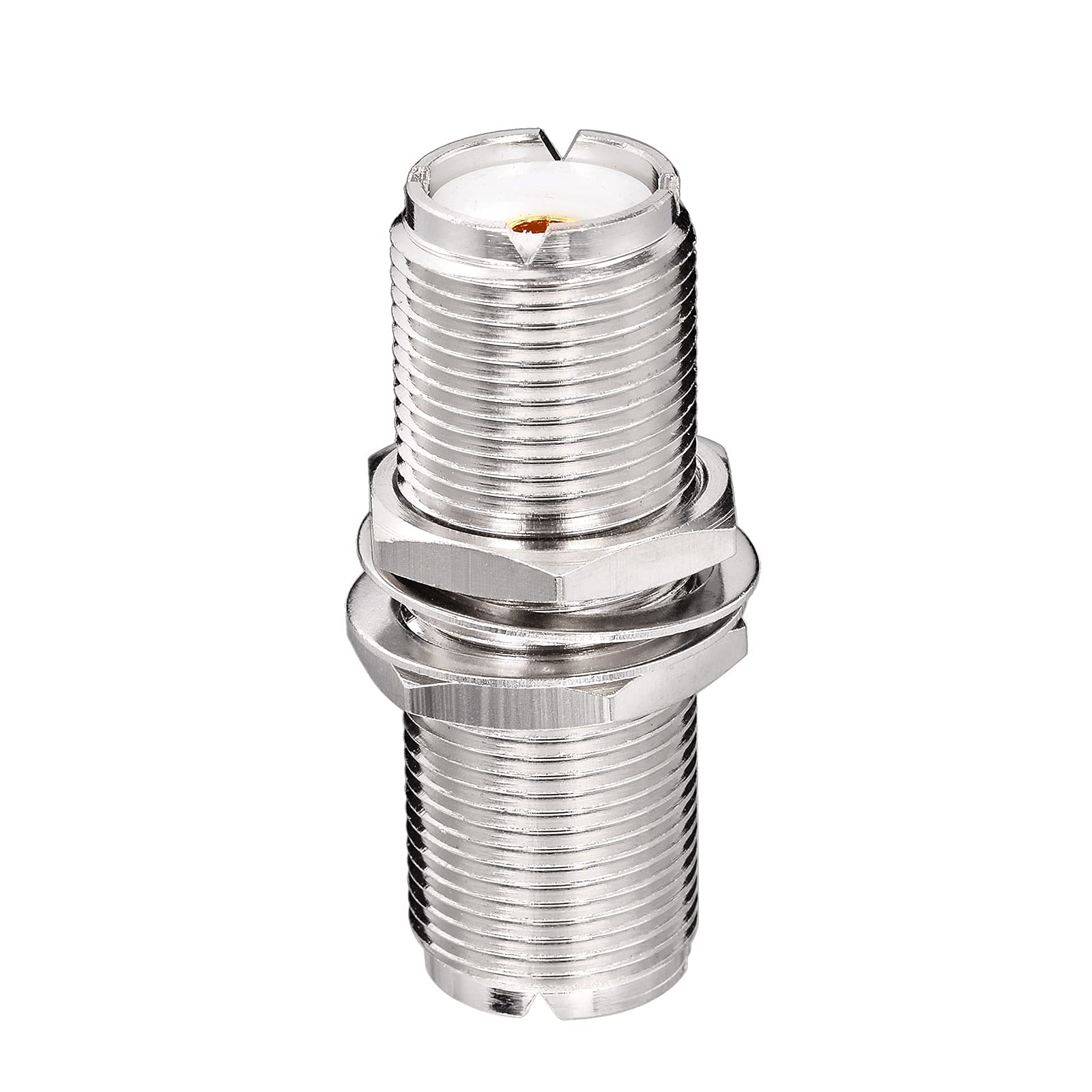 Superbat Adapter SO239 Złącze UHF Bulkhead Złącze żeńskie UHF do żeńskiego Bulkhead, 2 szt.
