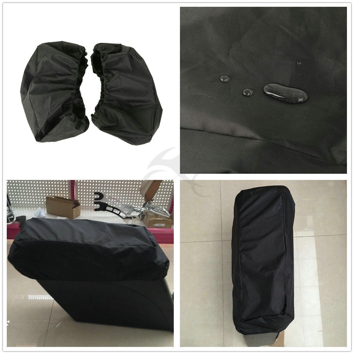 XFMT Nylon Waterproof Lids Covers Fit For Harley Touring Saddlebags Audio Speaker Lids