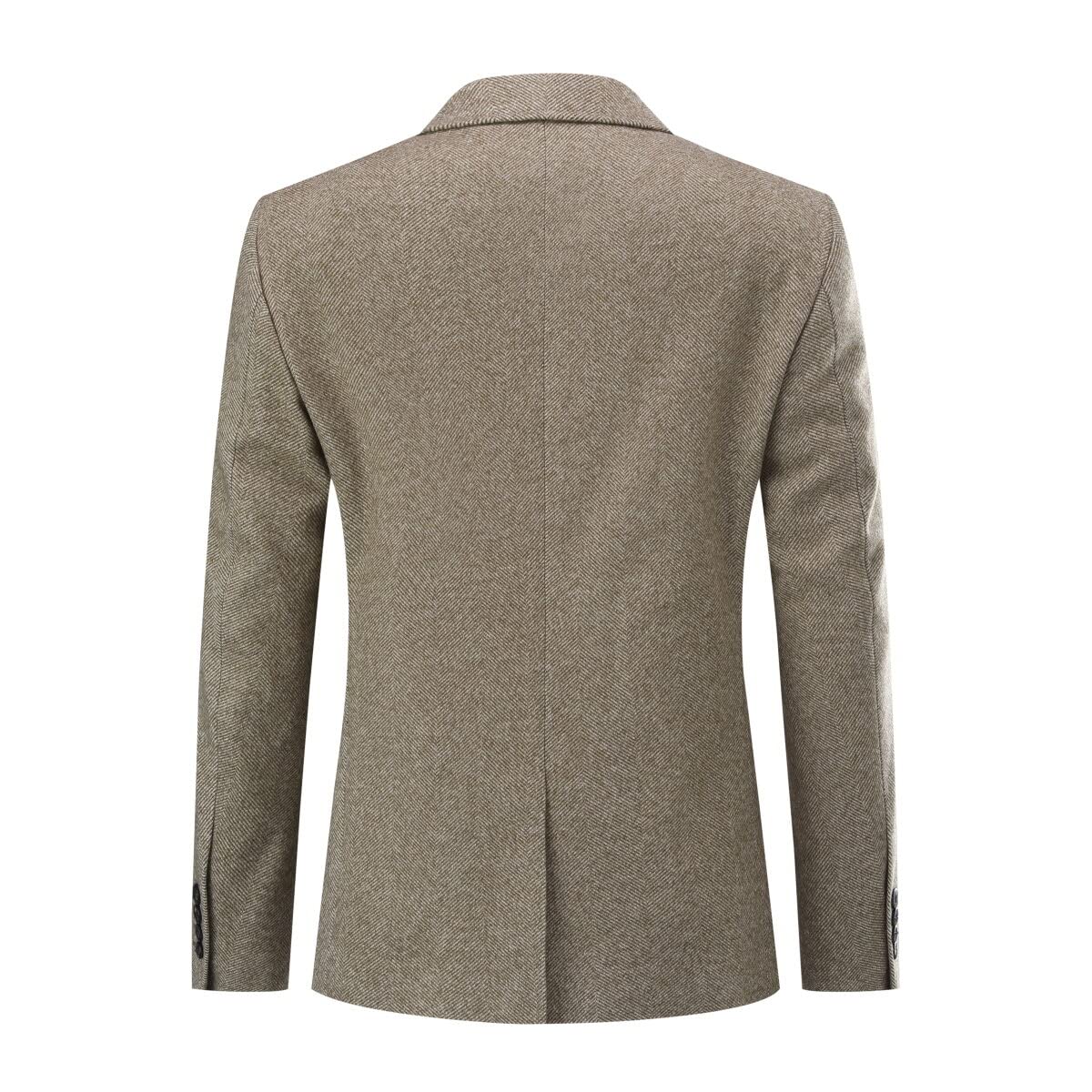 Allthemen Blazer Homme Casual Chic et Elegant Veste de Costume Slim Fit Deux Boutons Mariage