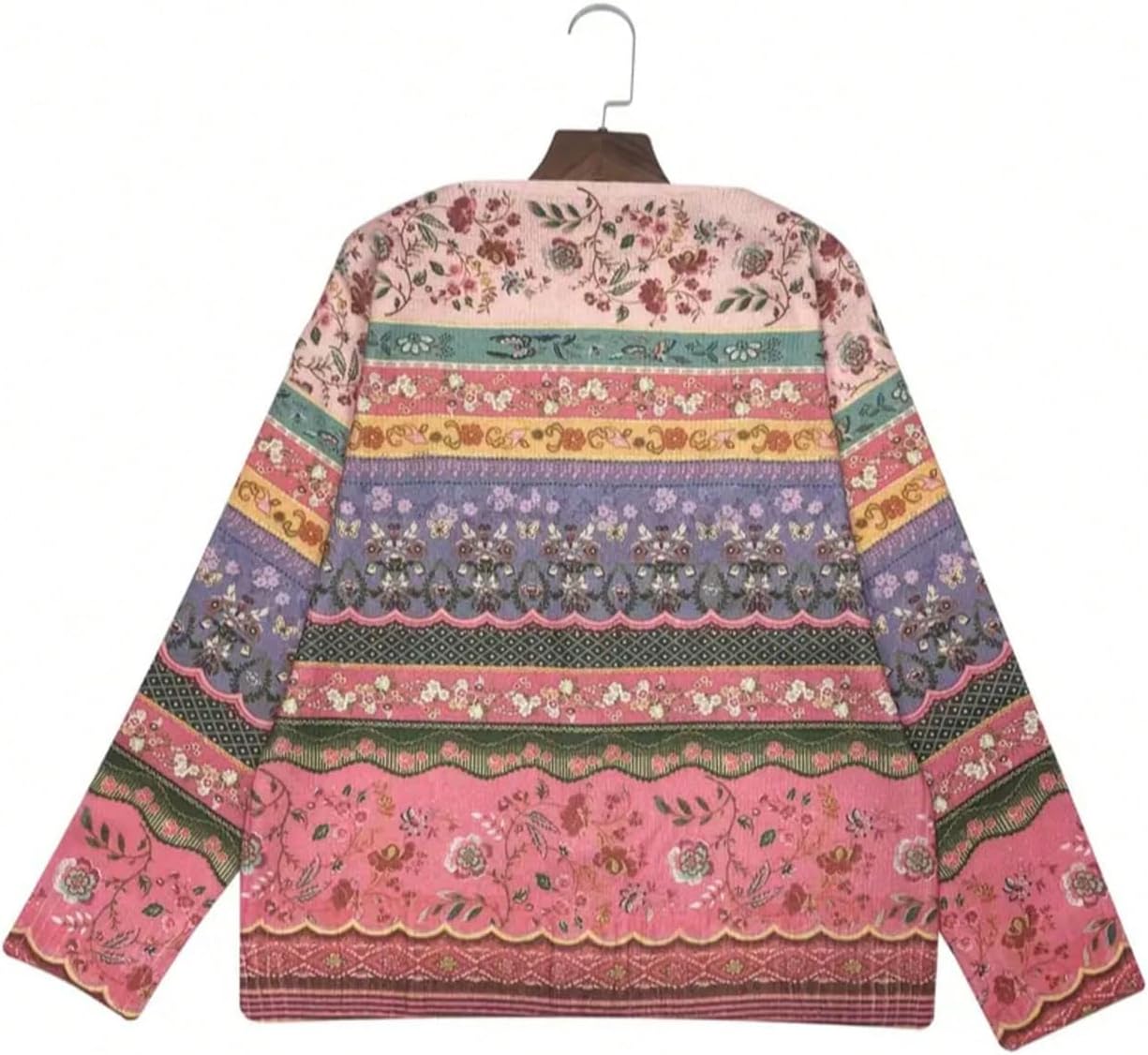 GORGLITTER Women's Floral Button Down Cardigan Sweaters Trendy Long Sleeve Boho Lightweight Fall Outfits - Image 2