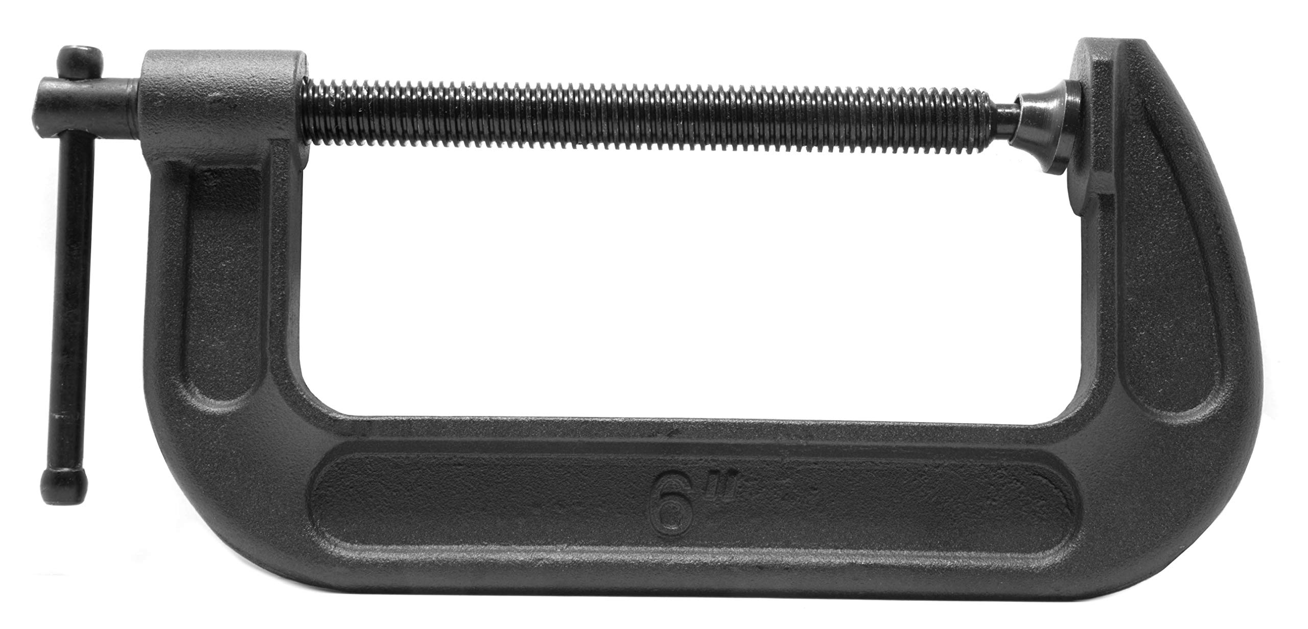 WEN CLC630 wytrzymałe żeliwne zaciski C z otworem na szczękę 15 cm i gardłem 6,75 cm, 2 szt