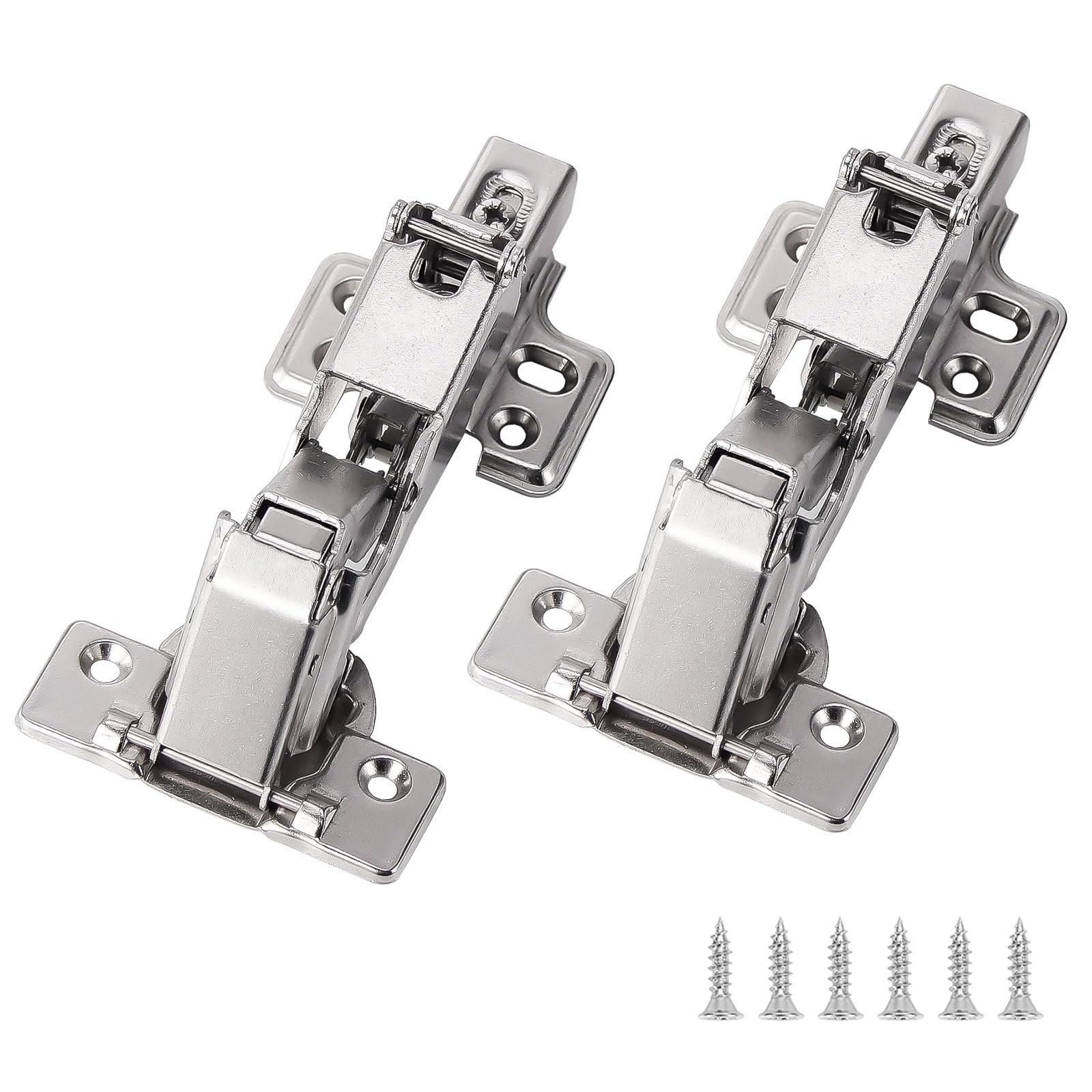 Gsjnhy Silver Window Hinge 2 Pcs 165 Degree Corner Cabinet Door Hinges Fold Angle Hinge Hardware For Home Kitchen Bathroom Cupboard Furniture For Cabinet, Door, Window