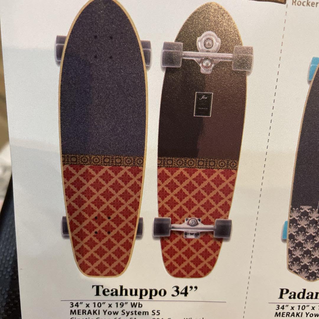 YOW Teahuppo 34\" サーフスケートボード 22 YOW SURF SKATE ヤウ サーフスケート TEAHUPPO 34 - S5