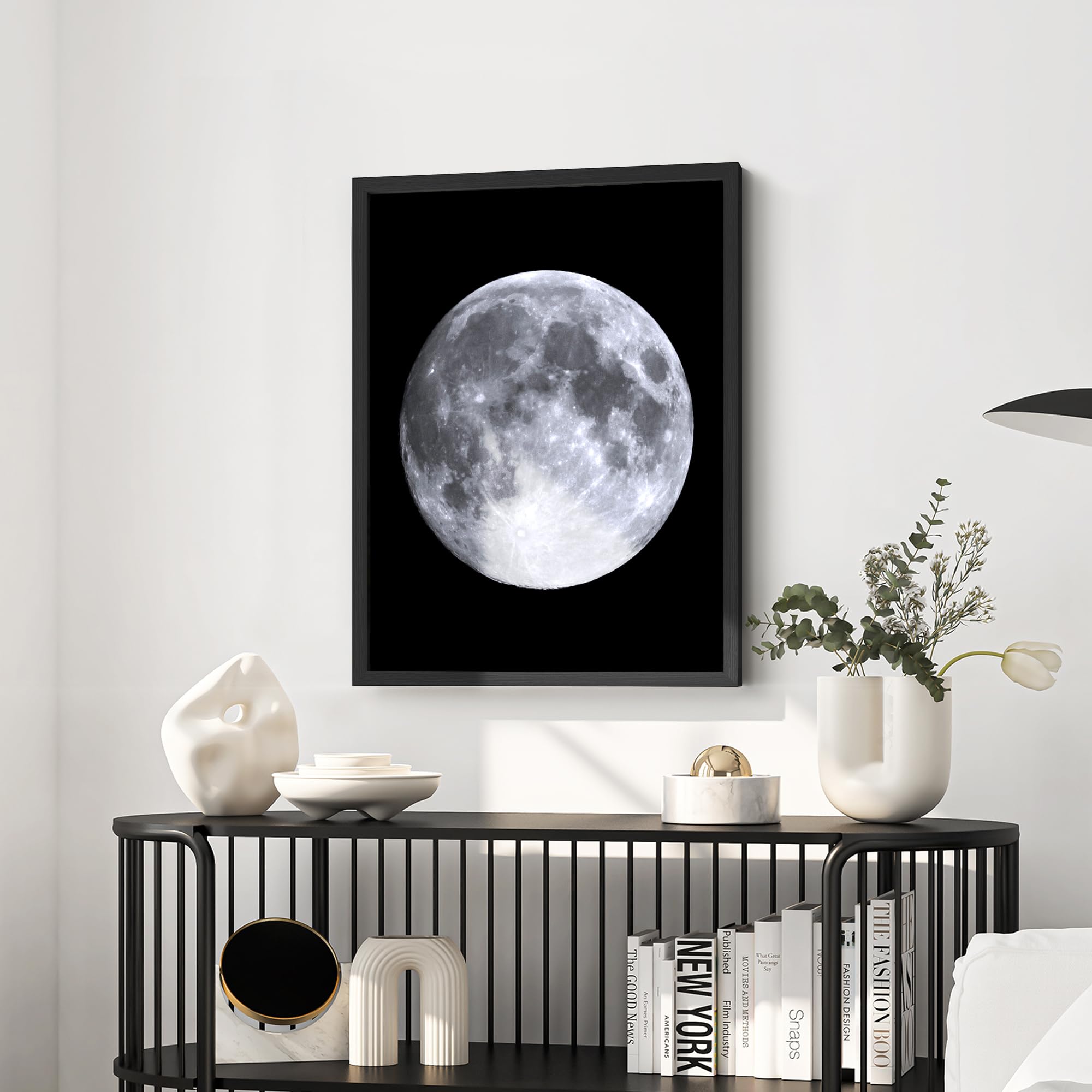Amazon.com: SIGNLEADER Framed High-Resolution Full Moon Photograph