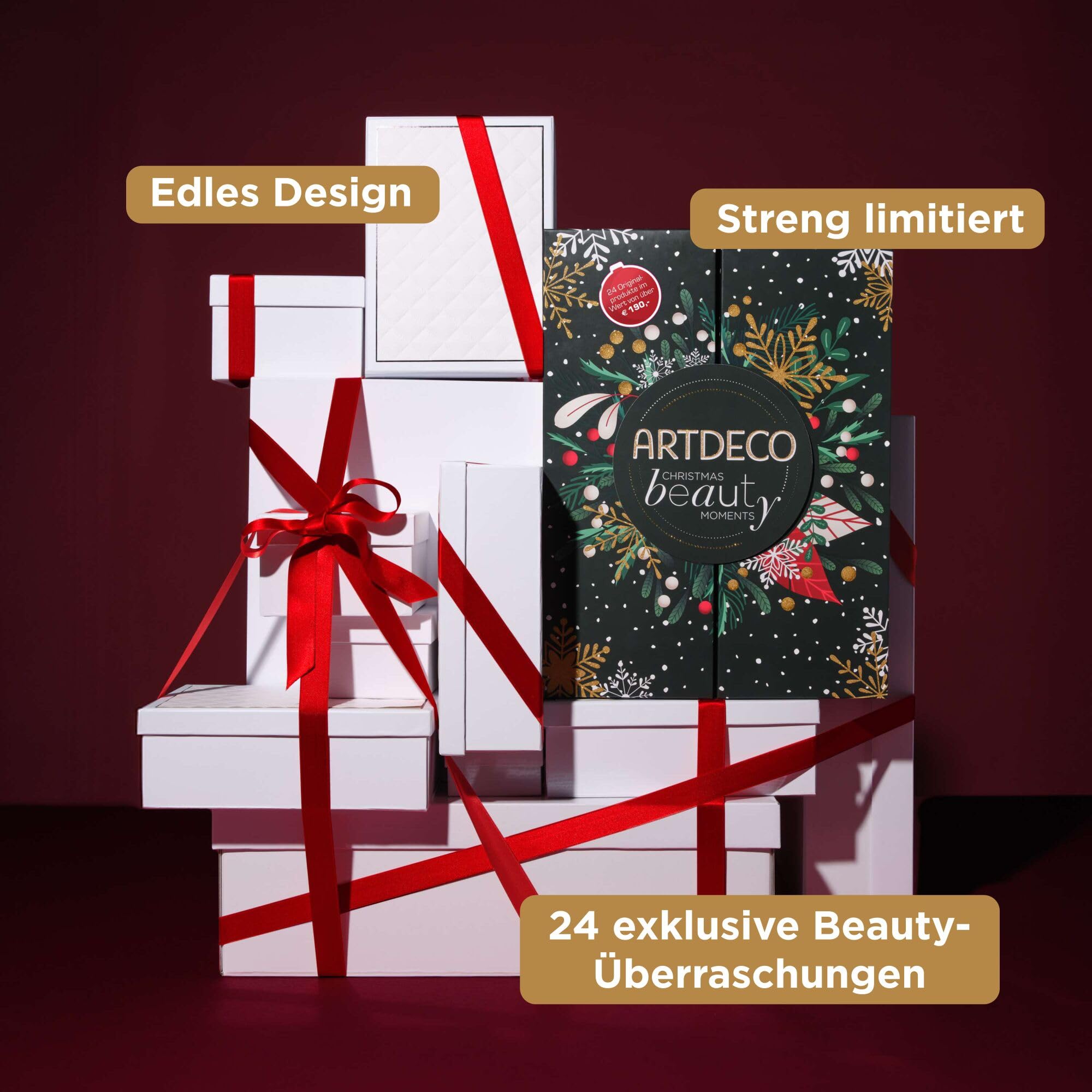 ARTDECO Adventskalender 2026 - Hochwertiger Kosmetik Beauty Kalender mit 24 Make-up-Überraschungen als ideale Geschenkidee für Frauen - 1 Stück