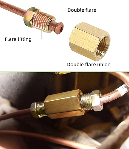 Miniatura 5 de 10 uniones de línea de freno, 716-24 hilos, 38 pulgadas - 24 hilos, unión de línea de freno invertida, accesorios de automóvil, uniones de línea de