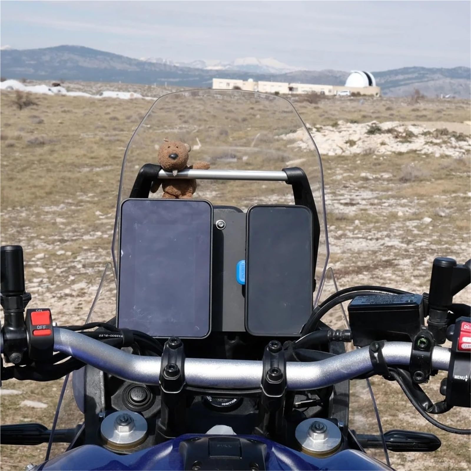 Uchwyt do nawigacji GPS uchwyt Podstawa wyświetlacza wielofunkcyjna, podstawa GPS pasująca do TENERE 700 T7 T700 2025+, rozszerzająca wyświetlacz fotela nawigacyjnego Uchwyt GPS