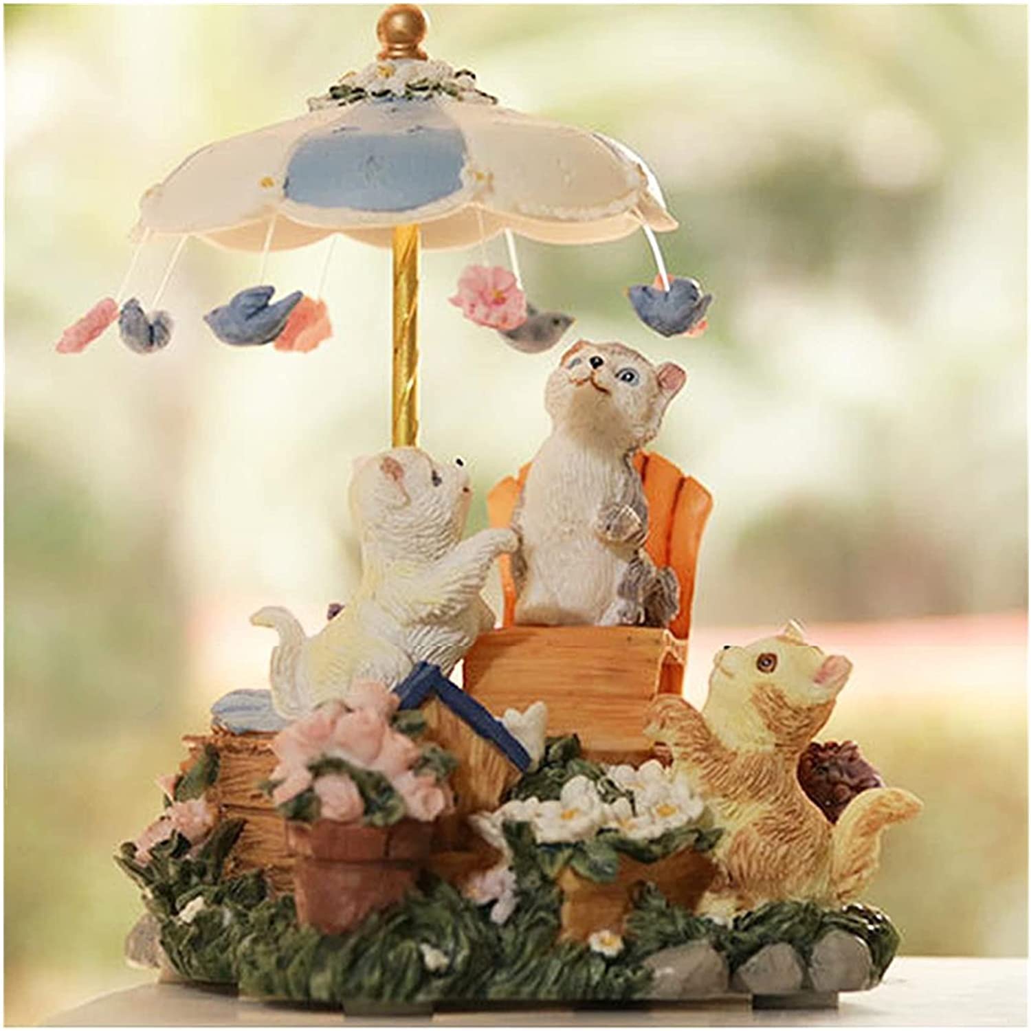 TsoLAY HSF Scatola di Musica Personalizzata Carino Cat Music Box Rotating Music Box Romantico Regalo di Compleanno Creativo for la Fidanzata Regalo per San Valentino Natale