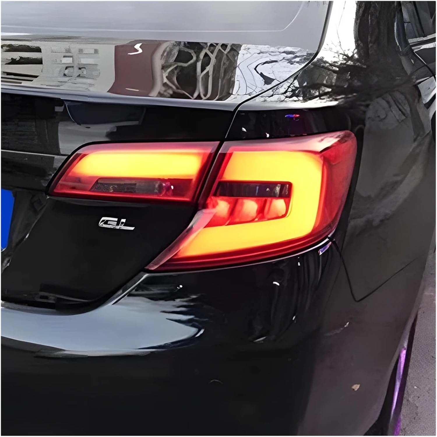 Car Taillights Assembly Compatible With Toyota Camry 2012-2014 LED Auto Back Lamps Upgrade High Configure Blinking Signal Light Accessories(Red one set)