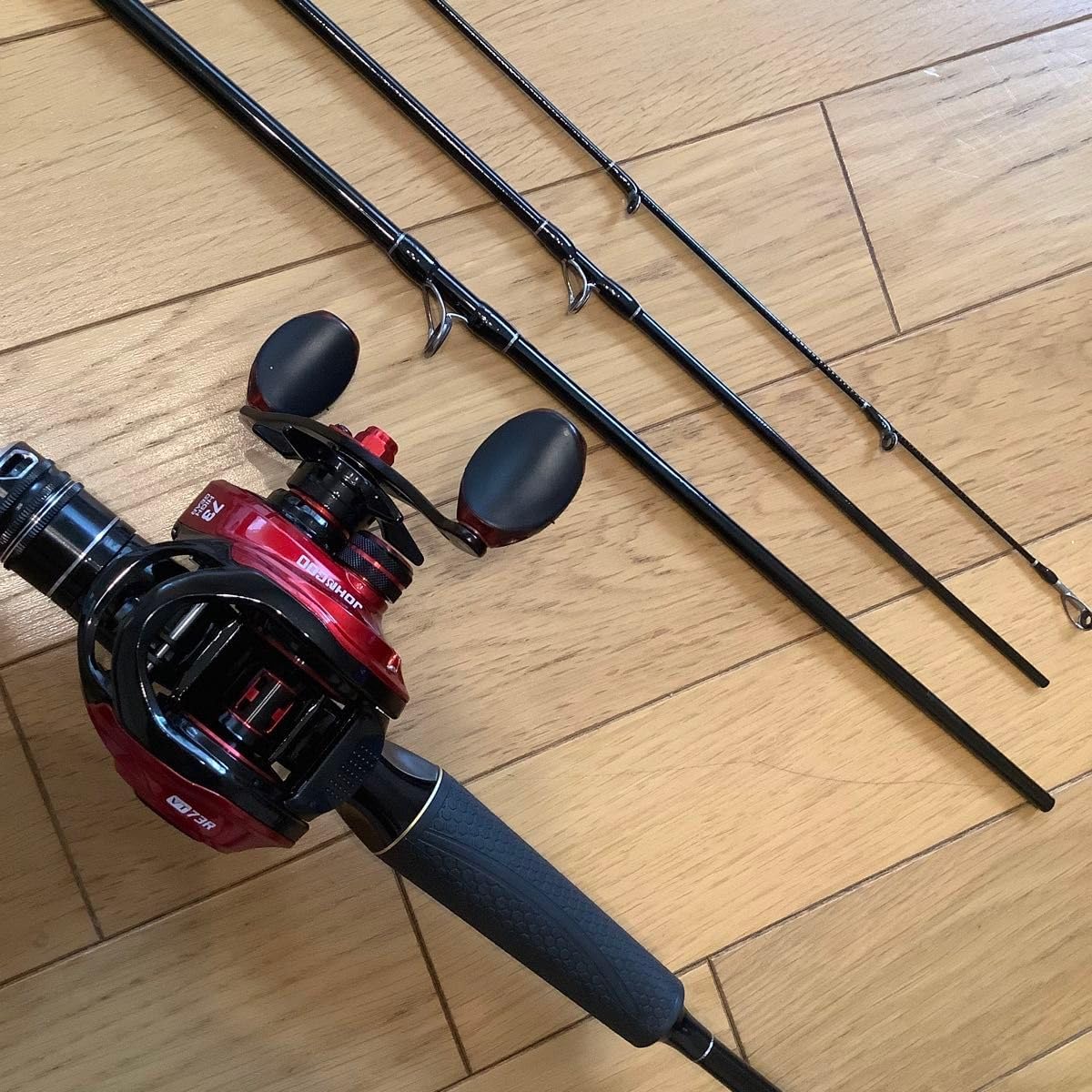 ショアジギ 4ピ ース2.1mベイトロッド&ベイトリール シーバス ロッド