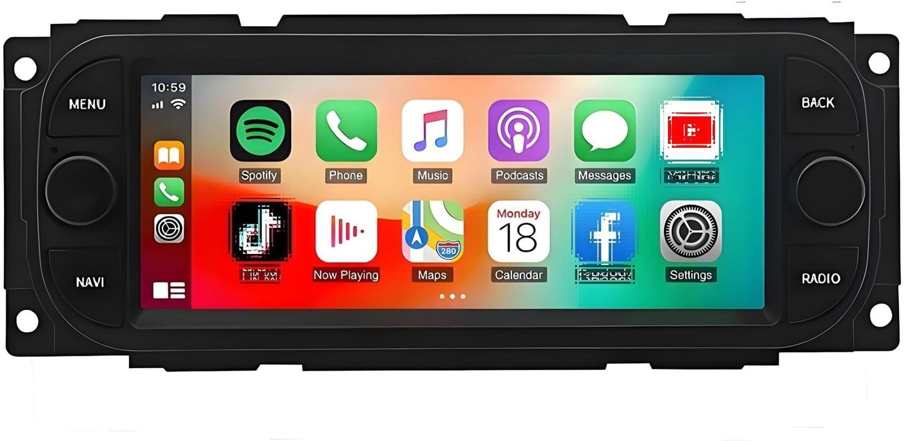 Car GPS navigation Android 13 Touchscreen Car Stereo Radio for 2000-2010 for Dodge for Caravan/for Chrysler for Grand for Voyager/for