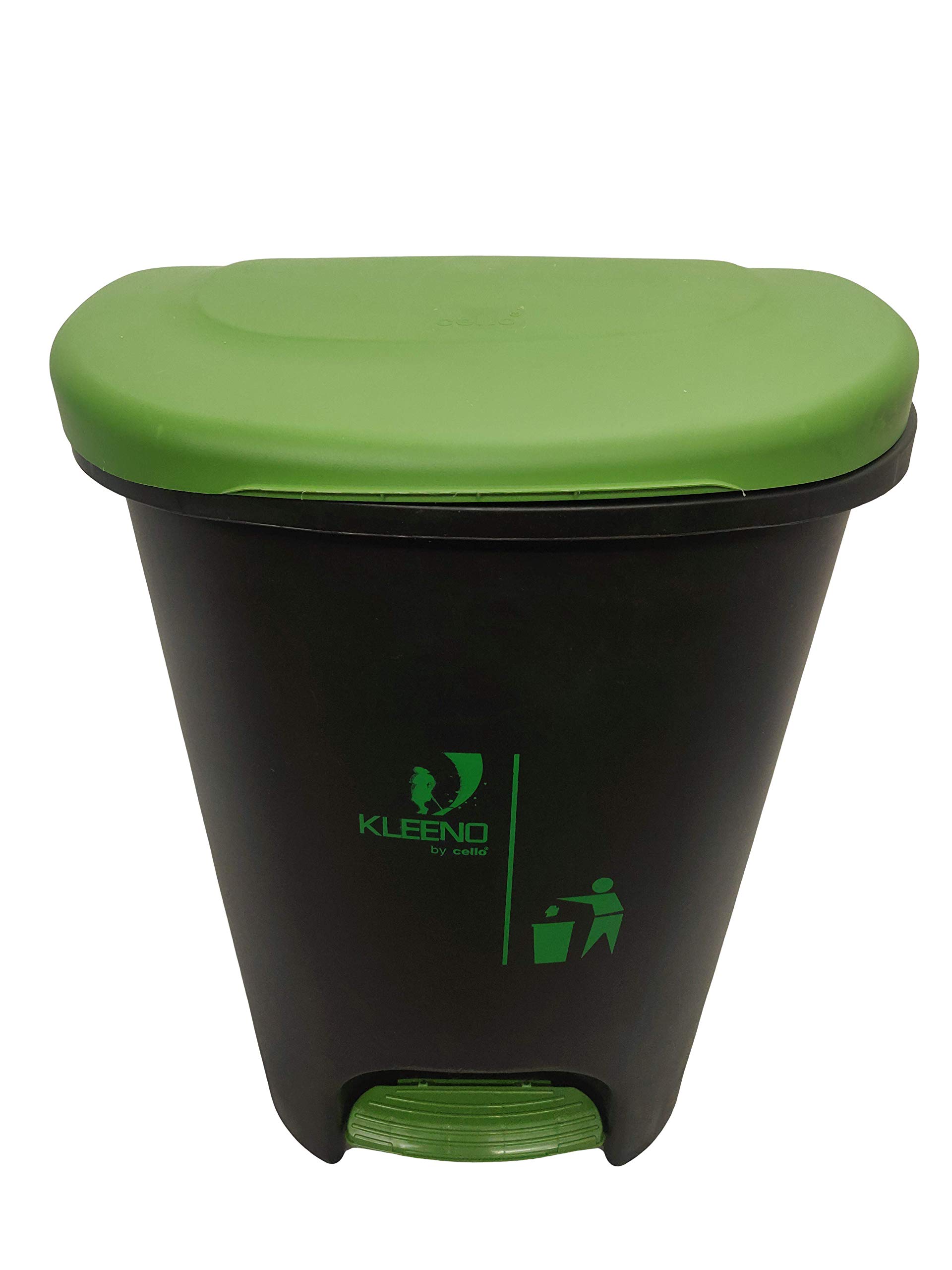 Cello Plastic Pedal Step-On Garbage Dustbin 50 Ltr, Black-Green (B084Q3LH69) Amazon Price History, Amazon Price Tracker