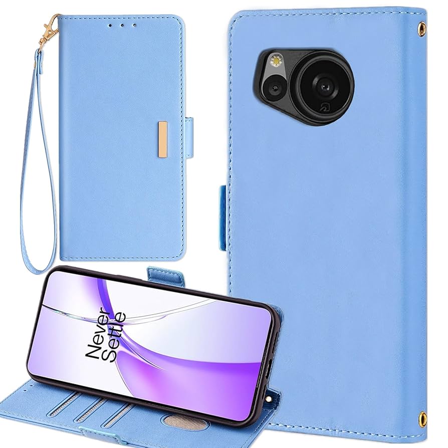 Amazon.co.jp: AQUOS sense7 ケース 手帳型 センス7 ストラップ