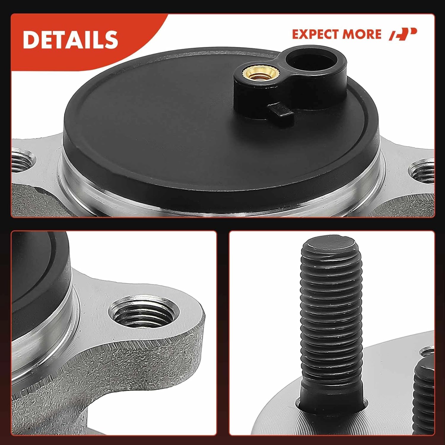 A-Premium 2 x Rear Wheel Bearing and Hub Assembly with 5-Lug Compatible with Mazda CX-3 CX3 2016-2021, FWD Only