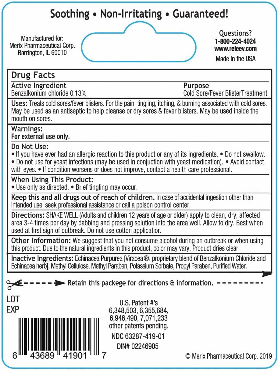 RELEEV 1 Day Cold Sore Treatment 6 mL (Pack of 2)