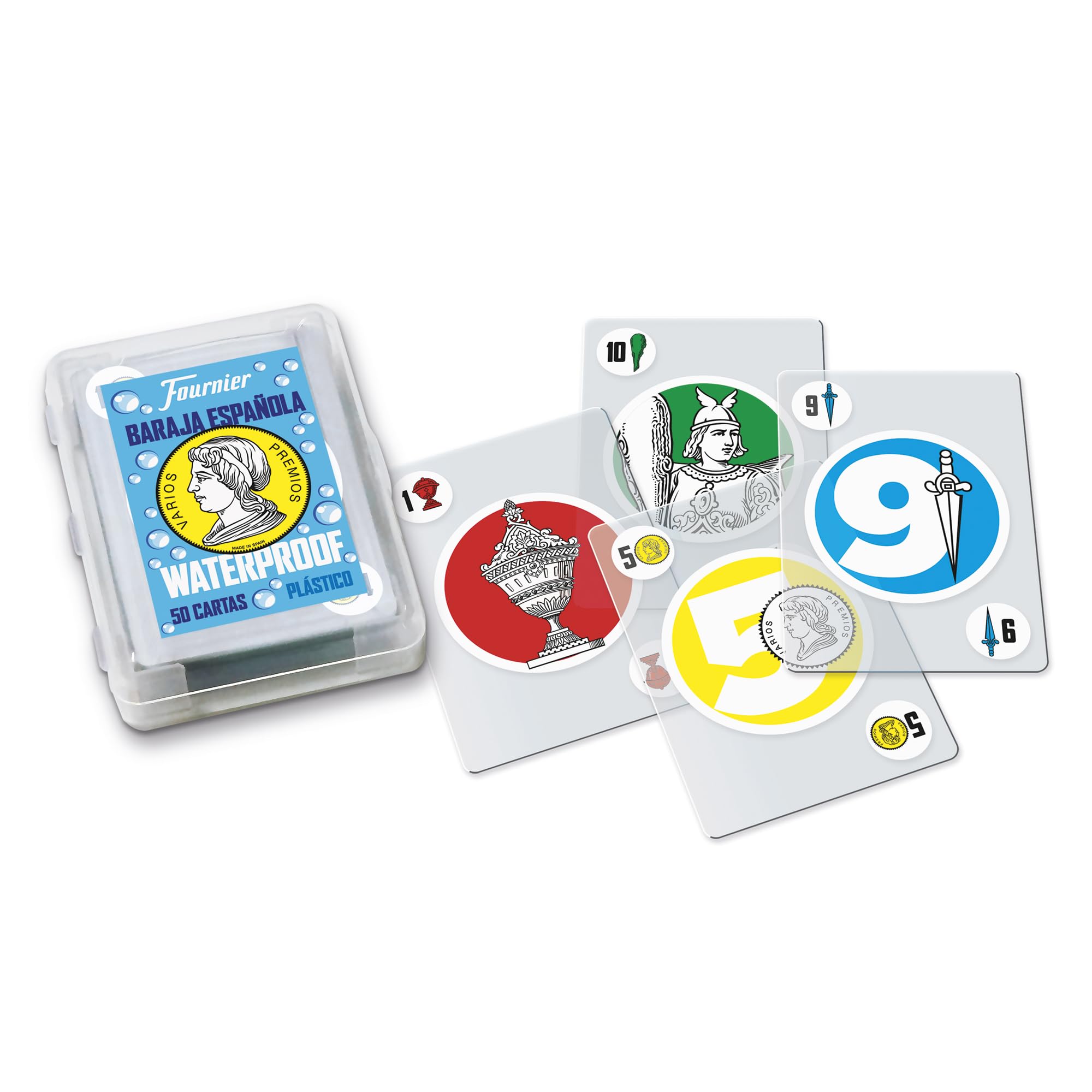 Fournier-Baraja Española de Cartas Waterproof de Plástico para piscina y playa, color no aplica (1045928)