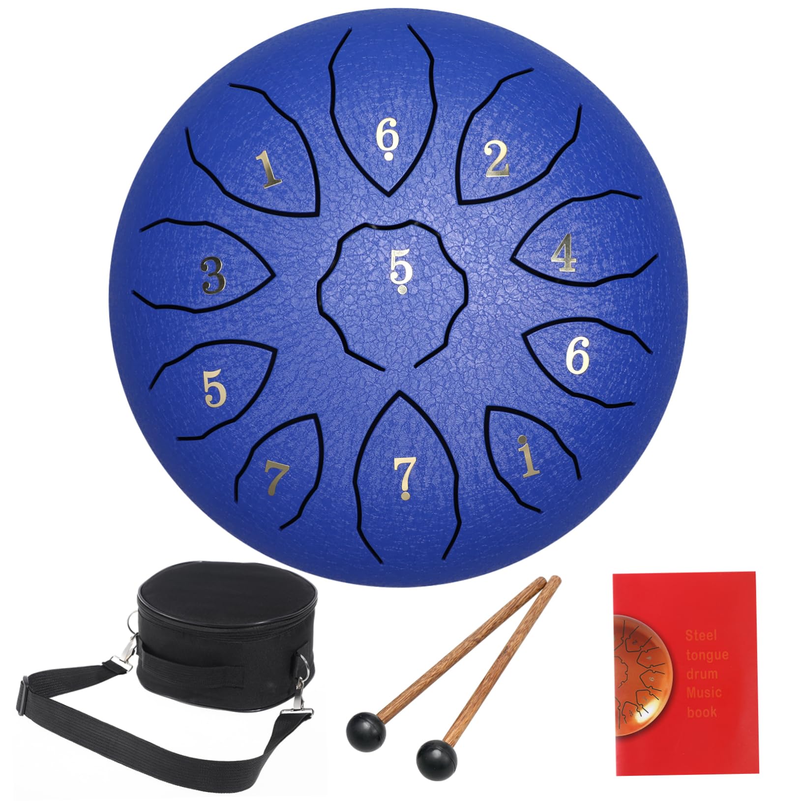 Kit de Tambour à Langue 8 Pouces 11 Notes en Acier au Carbone
