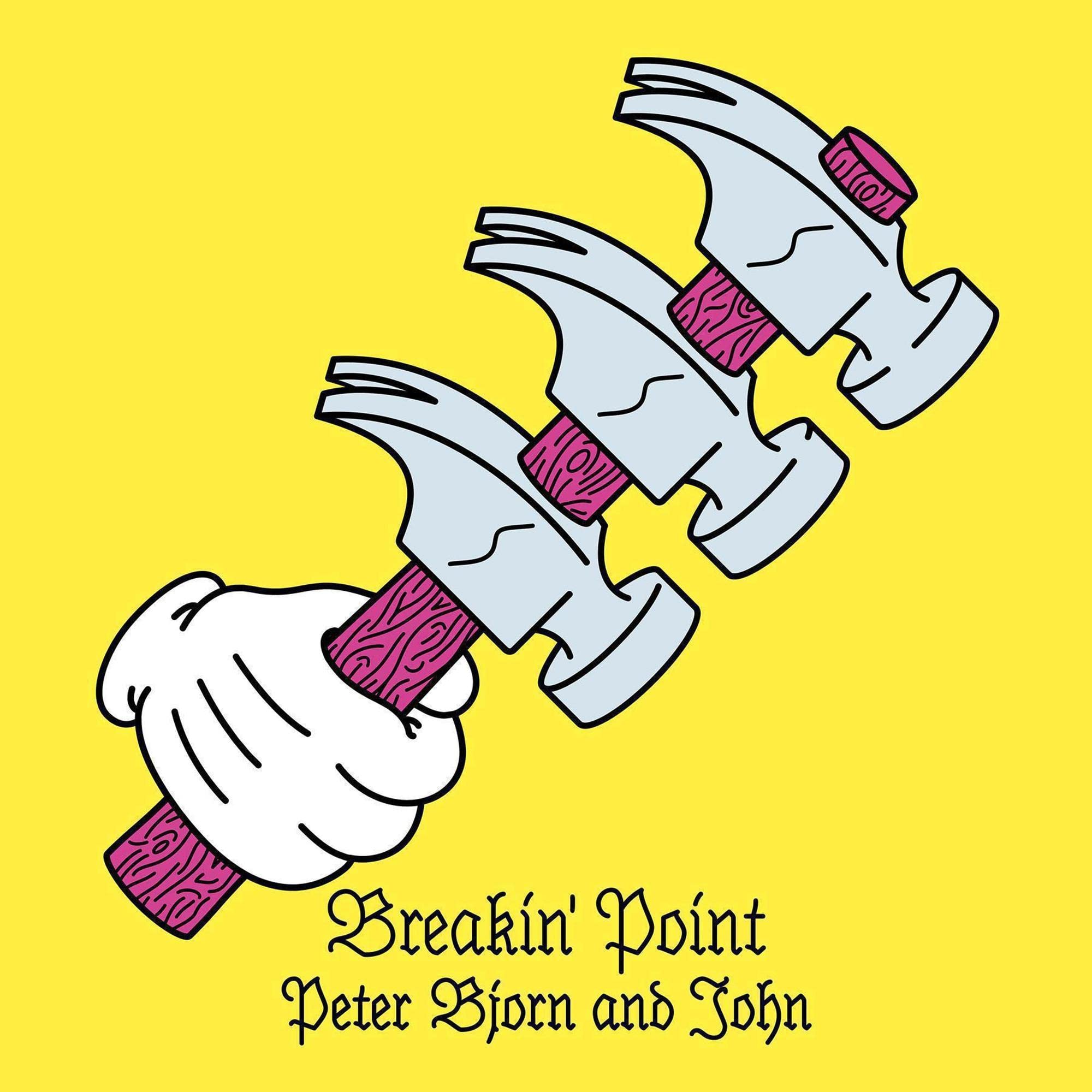 Peter Bjorn and John Breakin' Point LP vinyl Europe Ingrid 2016 embossed sleeve