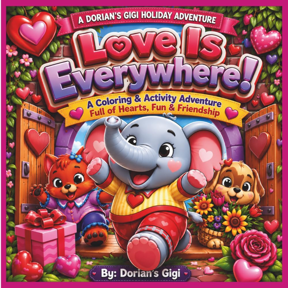 LOVE IS EVERYWHERE!: A COLORING & ACTIVITY ADVENTURE FULL OF HEARTS, FUN & FRIENDSHIP (DORIAN'S GIGI HOLIDAY ADVENTURES)