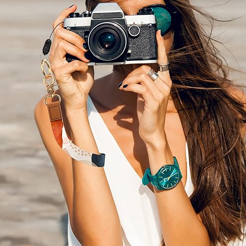 Miniatura 5 de Hsxnam Llavero con cordón de muñeca, bonita correa de muñeca para mujeres y hombres, llaves de automóvil, tarjetas de identificación, tarjeta,