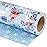 WRAPAHOLIC Reversible Christmas Wrapping Paper - Mini Roll - 17 Inch x 33 Feet - Red & Blue Snow Globe, Poinsettias and Snowflake Wrapping Paper for Xmas Holiday, Party Celebration
