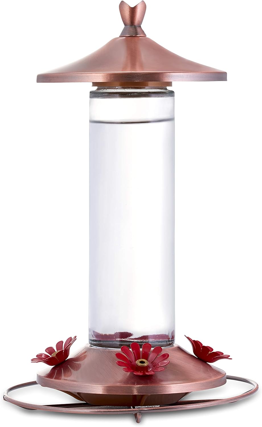 Perky-Pet Elegant Copper Glass Hummingbird Feeder – 12 oz