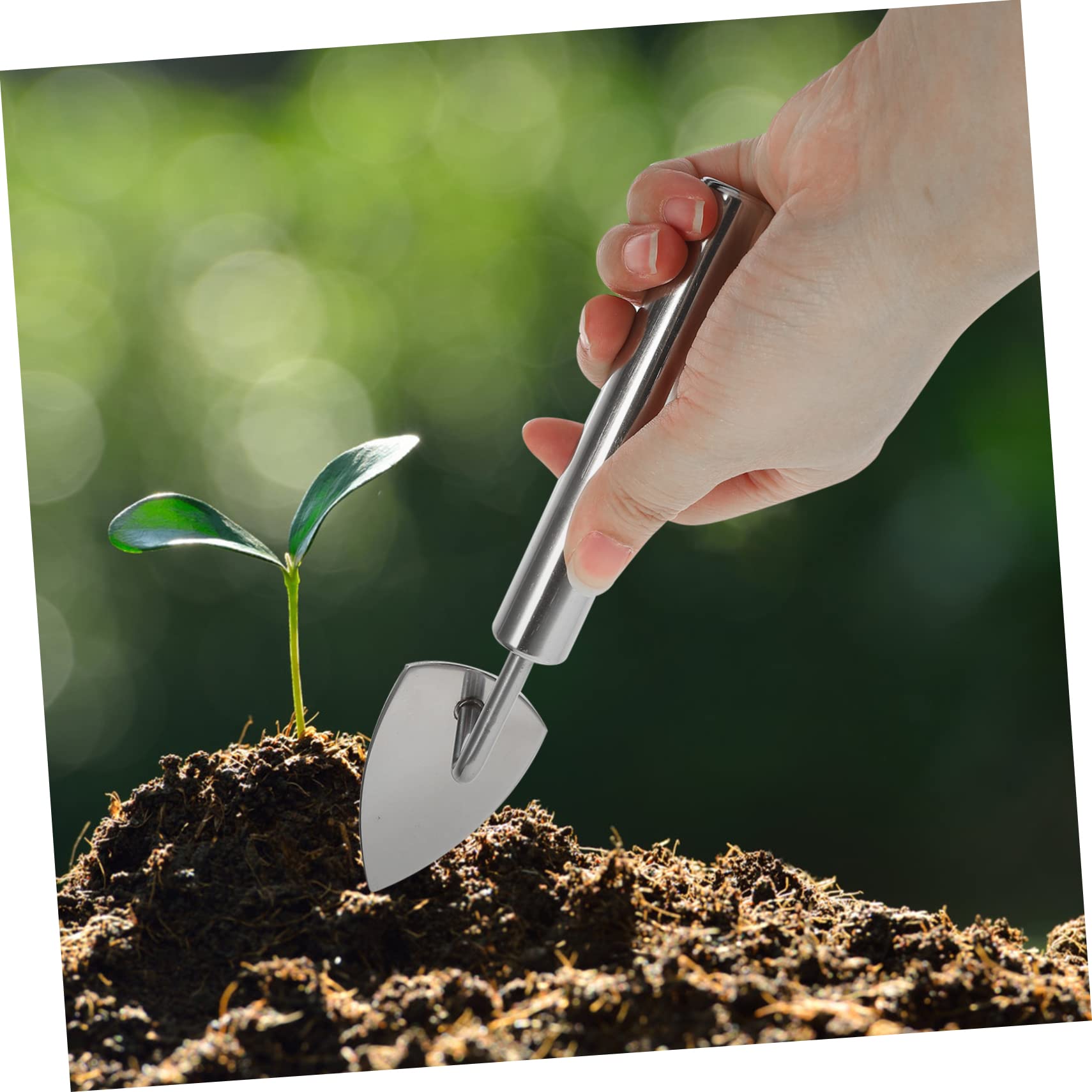 Sosoport 5stücke Gartenwerkzeug Edelstahl Pflanzschaufel Mit Ergonomischem Griff Für Umpflanzen Und Gartenpflege Geeignet Für Kleine Töpfe Und Innenräume