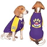 KXK Custom Baseball Dog T-Shirt Pet Jerseys Personalized Printed or Stitched Name Number Logo, XS to 2XL