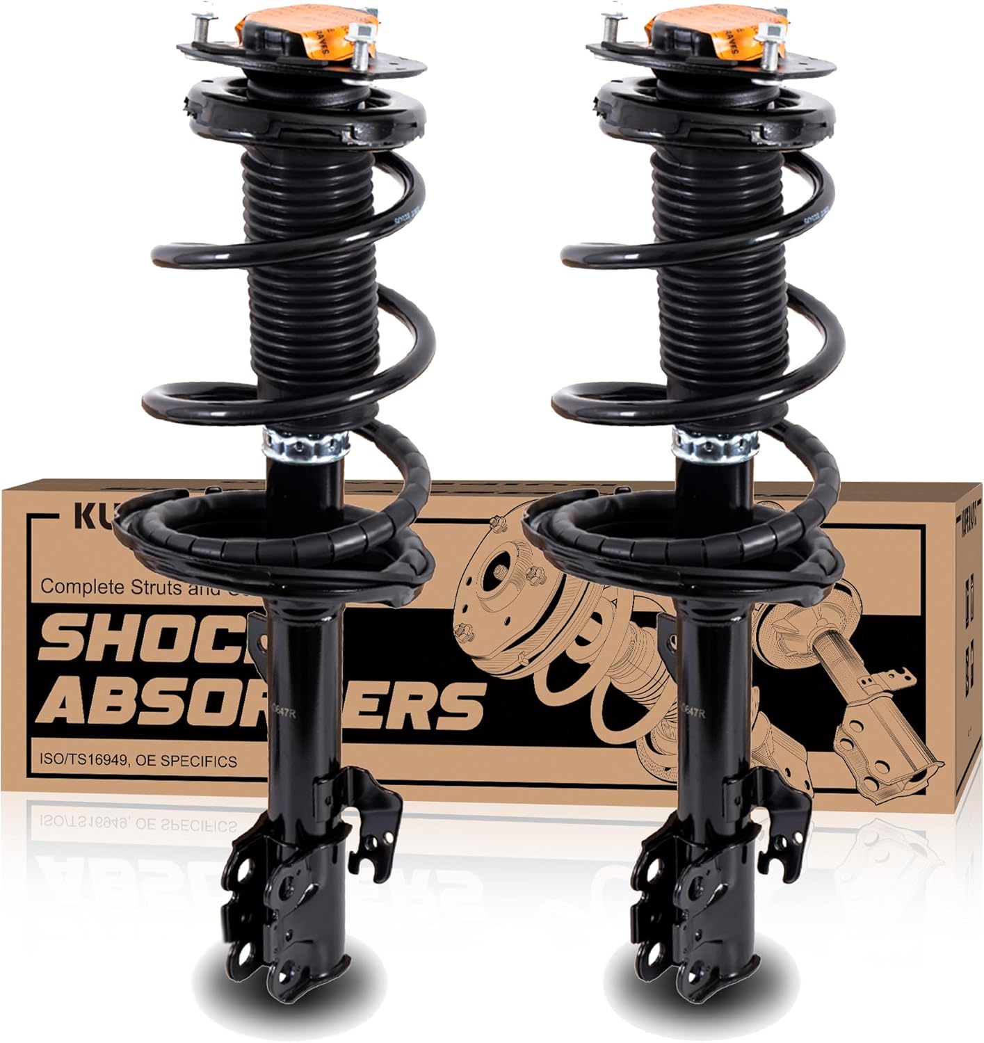 Front Complete Struts Coil Spring Assembly 272211 272212 Compatible with 2004-2006 Lexus RX330, 2007-2009 RX350, 2006-2008 RX400h, 2004-2007 Toyota Highlander Shock Absorbers