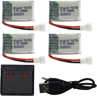 Blomiky 4 Pack 180mAh Li-Po Batteries