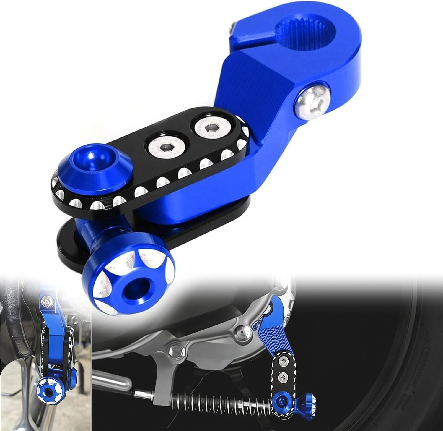 Monkey125 Rear Drum Brake Cam Lever Compatible with Monkey 125 DAX 125 2018-2024 3D CNC Motorcycle Accessories (Blue)