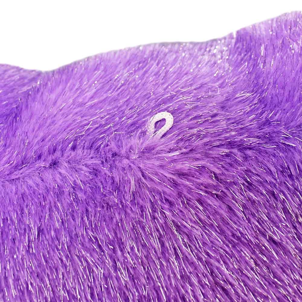 BEMIRO Glitzer Teddybär Plüschtier XXL 60 cm mit Aufhängeschlaufe (Lila) | Glänzende Oberfläche, Gesticktes Design, Blau, Grün oder Lila, Weich & Kuschelig, Langlebige Optik
