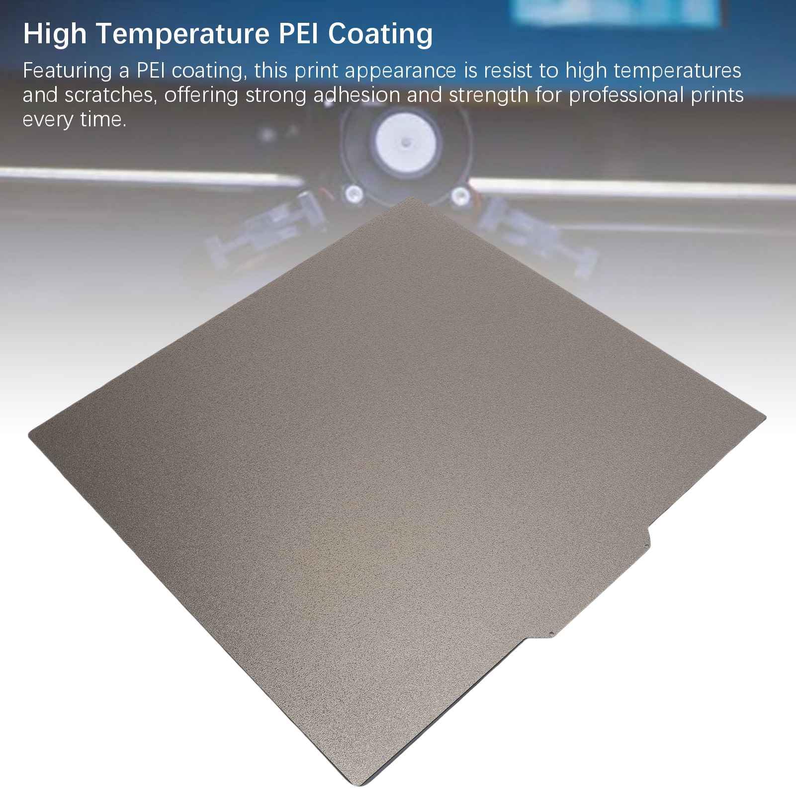 Fafeicy Płyta Montażowa Drukarki 3D 330x310mm Dwustronna Matowa, Teksturowana, Elastyczna Platforma do Drukowania dla Akcesoriów do Drukarek MEGA X