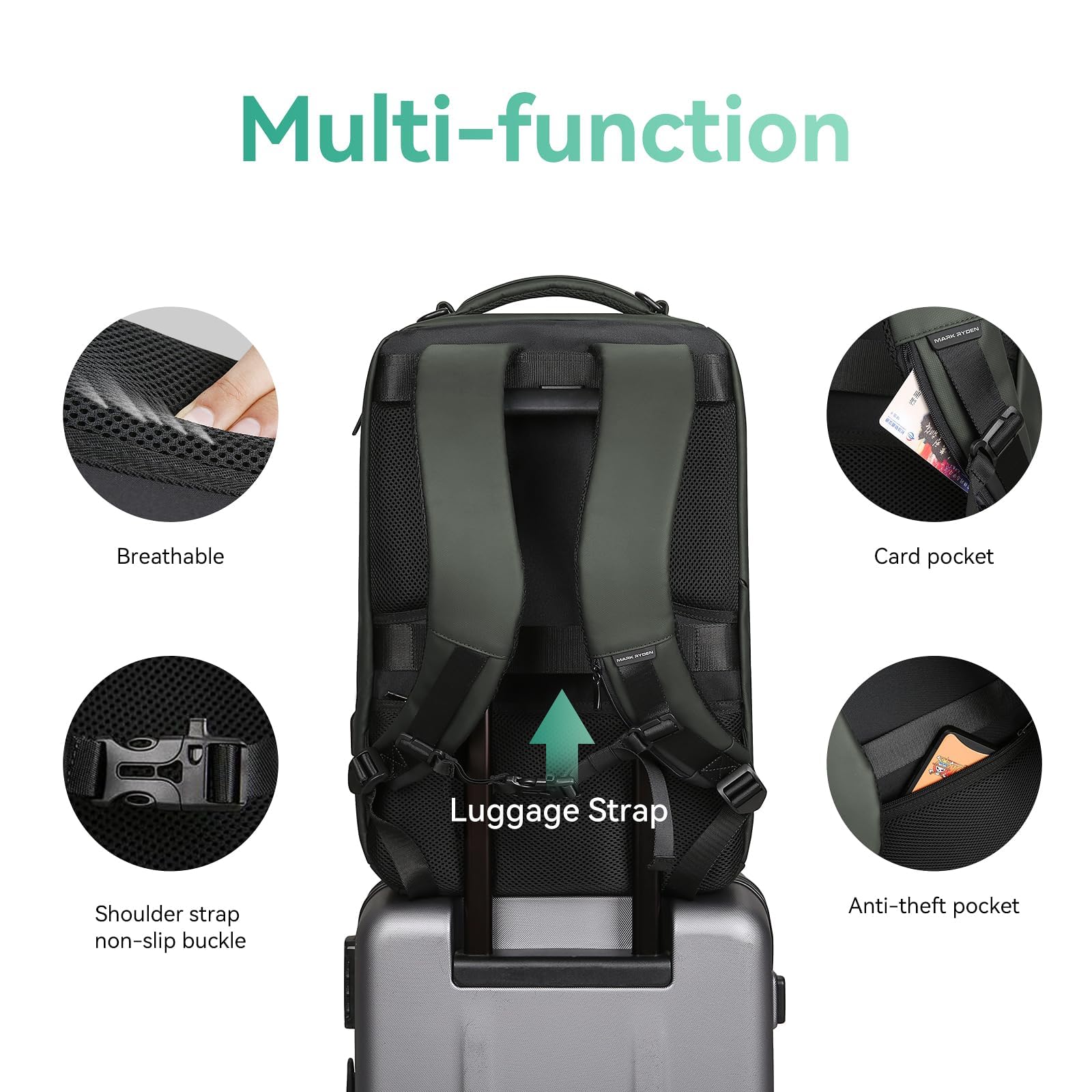 MARK RYDEN Business Backpack for Men, 17.3 Inch Laptop Backpack — Amazon image 12