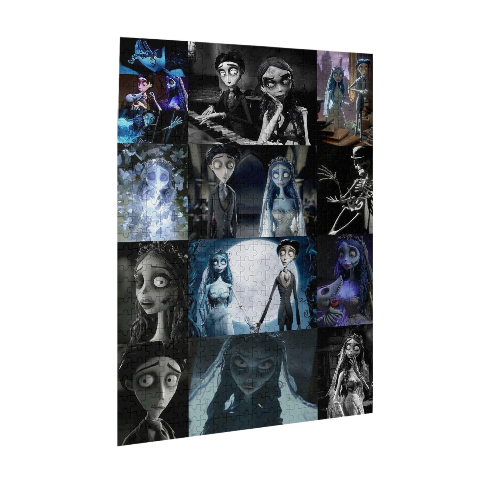 Amazon.com: waojackal Corpse Bride Collage Puzzle 500 Piece Wooden